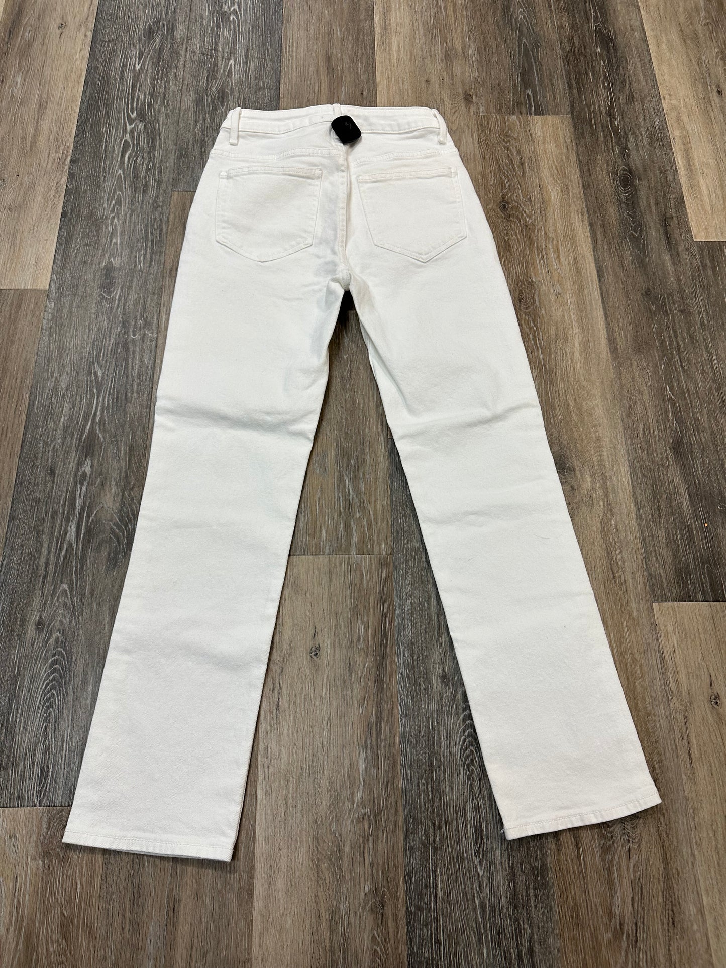 Jeans Straight By Driftwood In White Denim, Size: 0