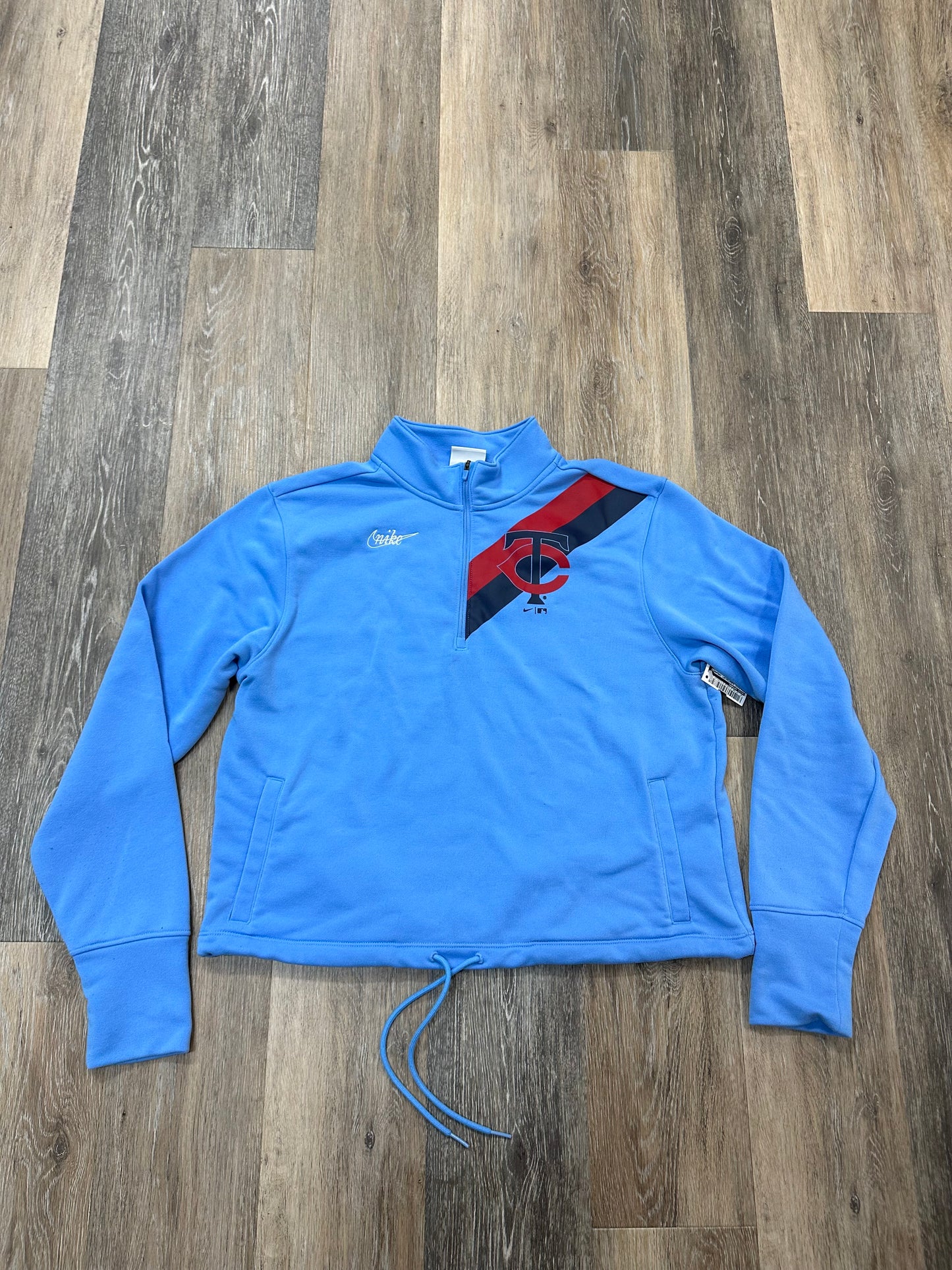 Athletic Sweatshirt Crewneck By Nike Apparel In Blue, Size: L