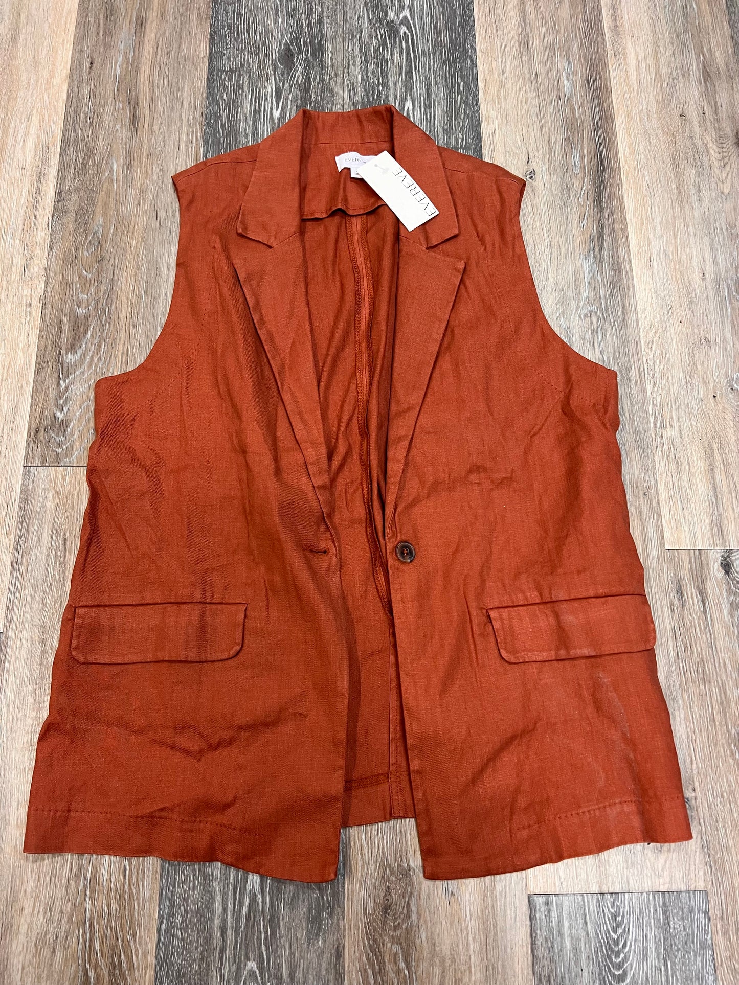 Vest Other By Evereve In Orange, Size: L