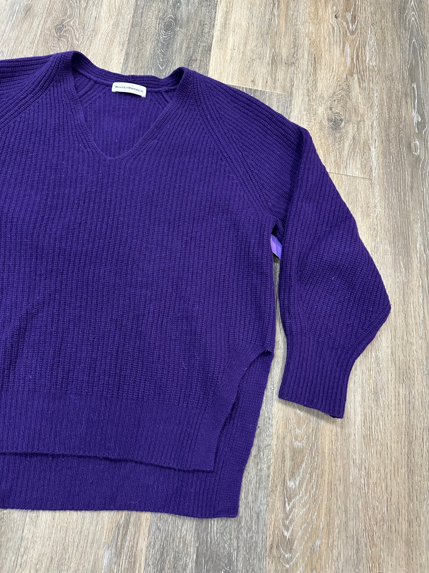 Sweater Cashmere By White And Warren In Purple, Size: M