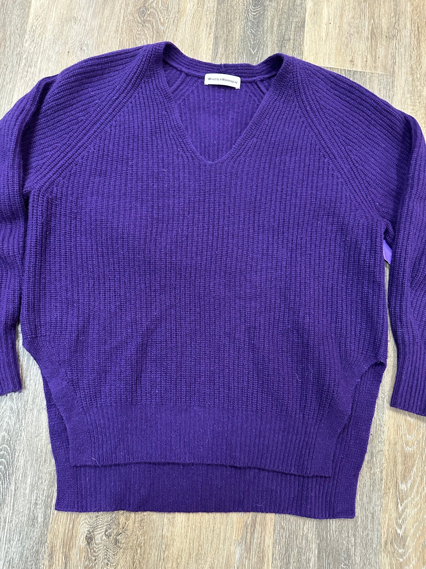 Sweater Cashmere By White And Warren In Purple, Size: M