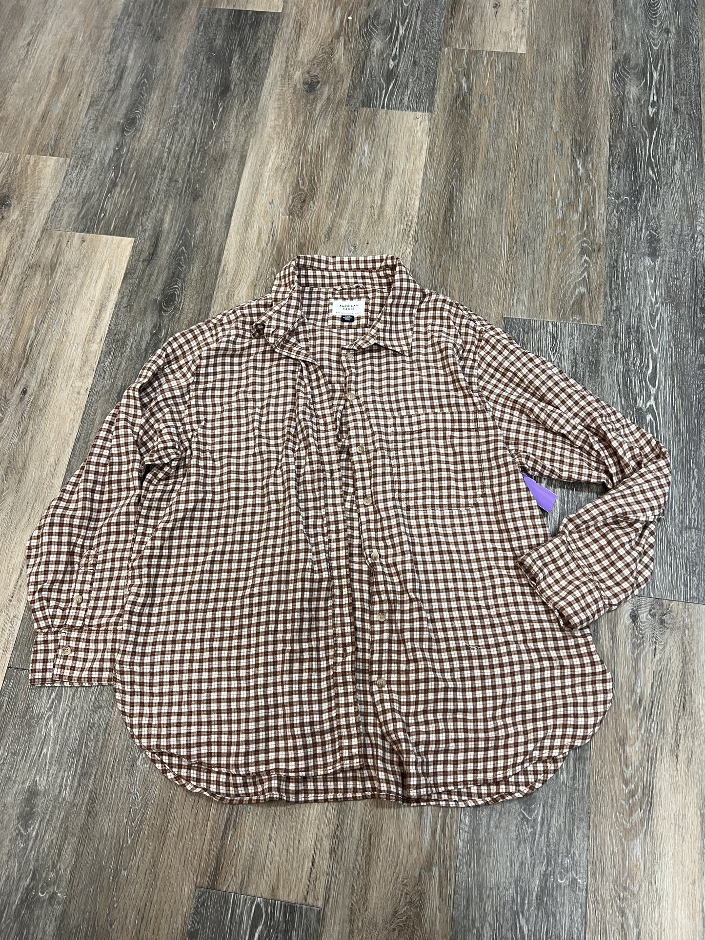 Blouse Long Sleeve By American Eagle  Size: L