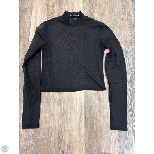 Top Long Sleeve By Abercrombie And Fitch In Black, Size: S