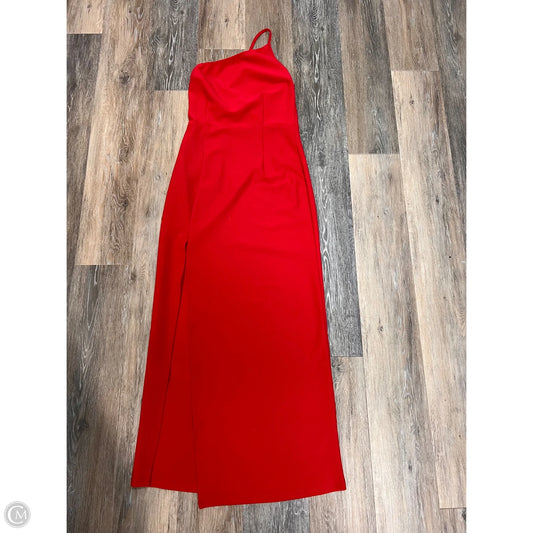 Dress Party Long By Abercrombie And Fitch In Red, Size: S