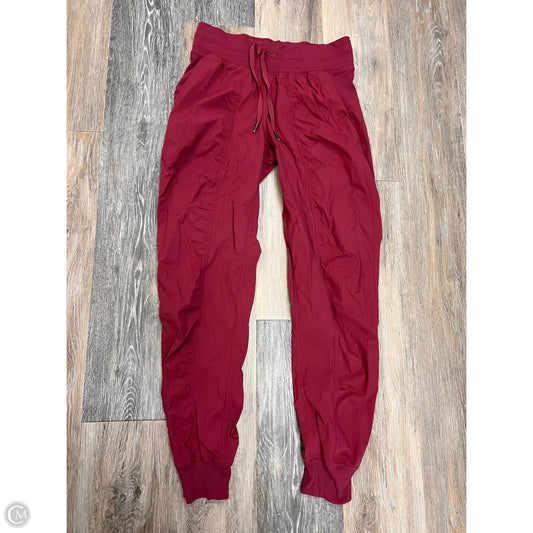 Athletic Pants By Lululemon In Red, Size: 4