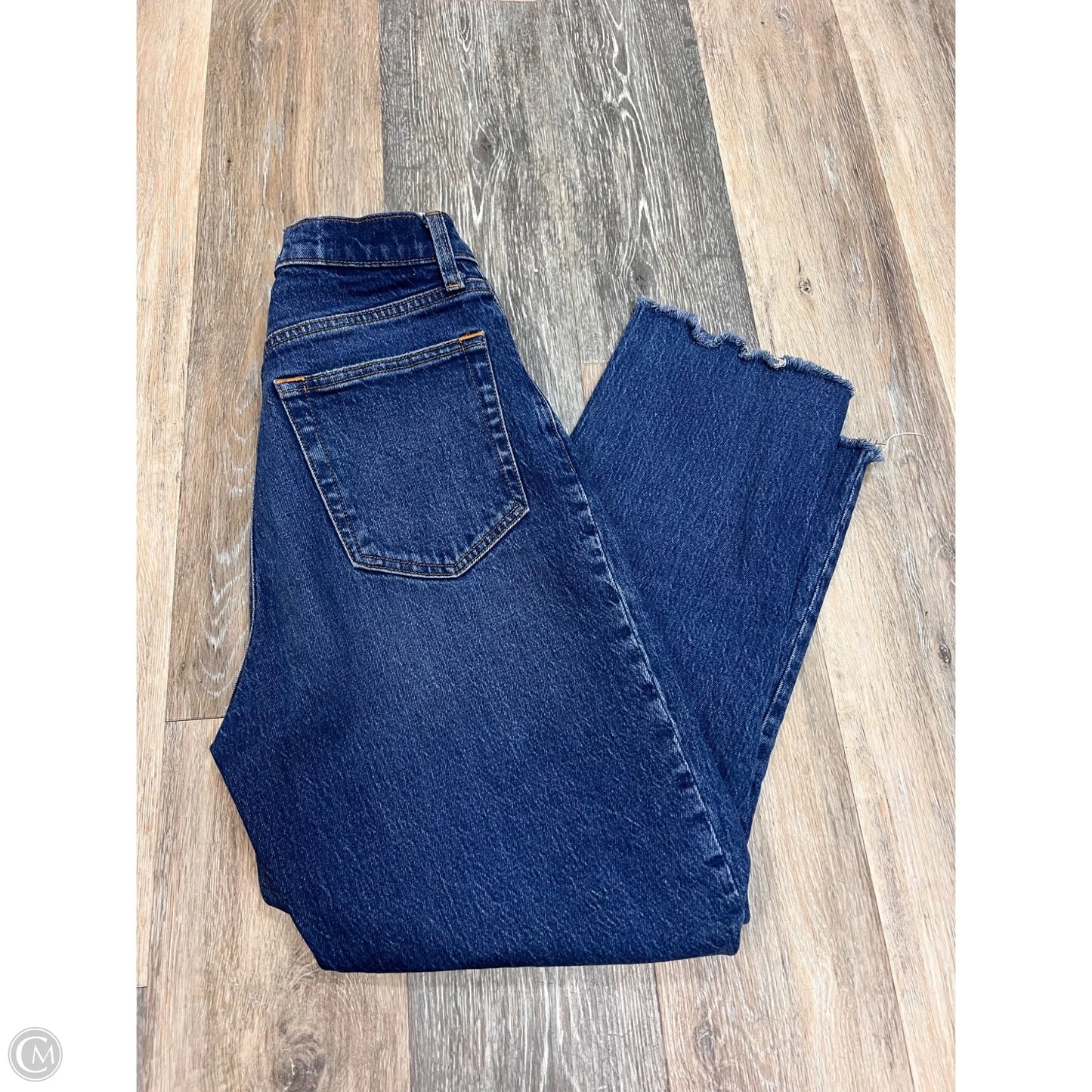 Jeans Straight By Abercrombie And Fitch In Blue Denim, Size: 6