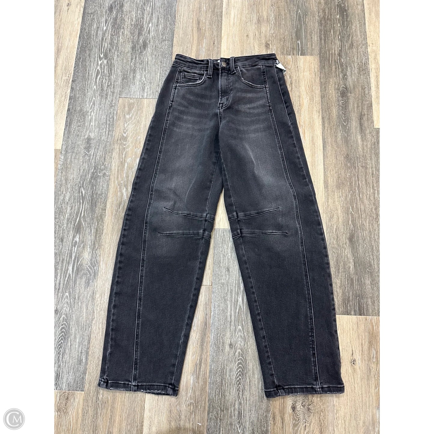 Jeans Straight By Vici In Black Denim, Size: 0