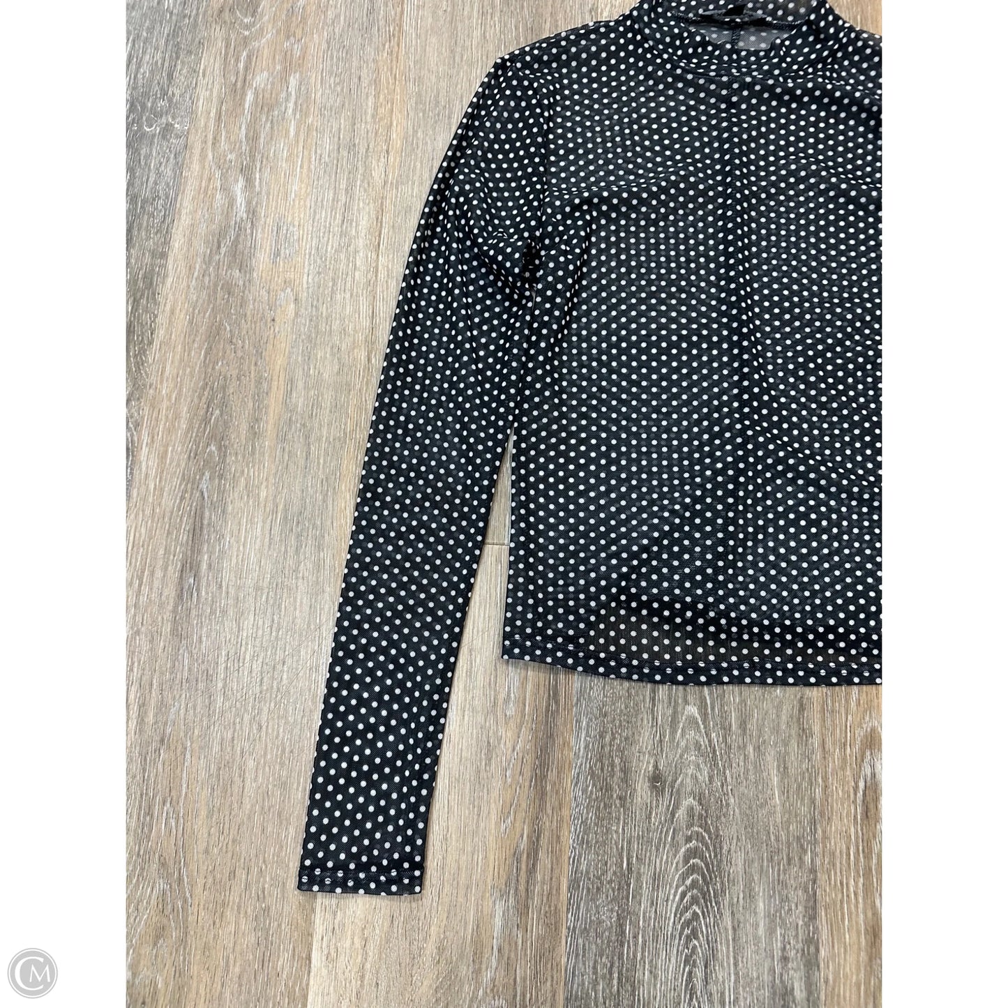 Top Long Sleeve By Express In Black, Size: Xs