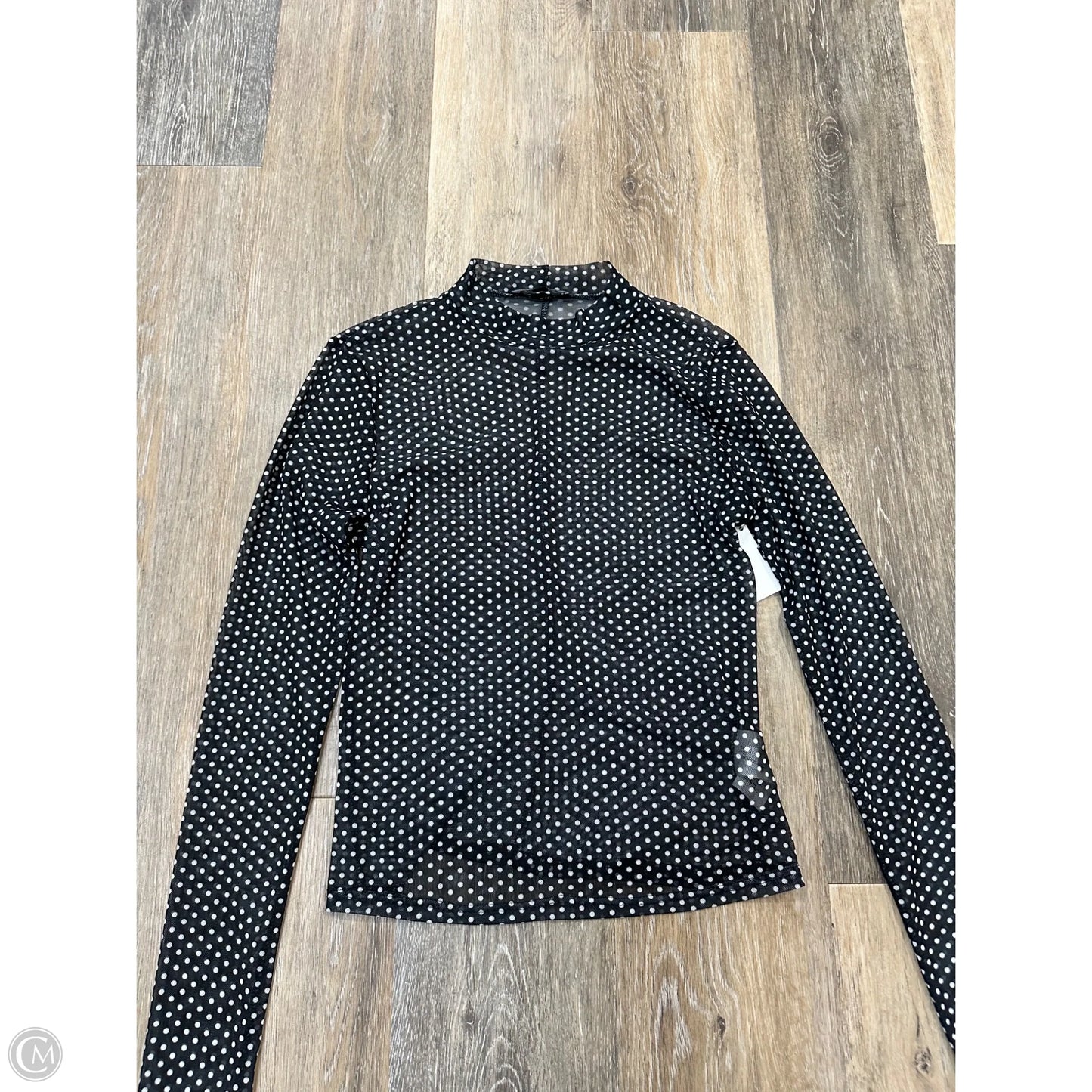 Top Long Sleeve By Express In Black, Size: Xs