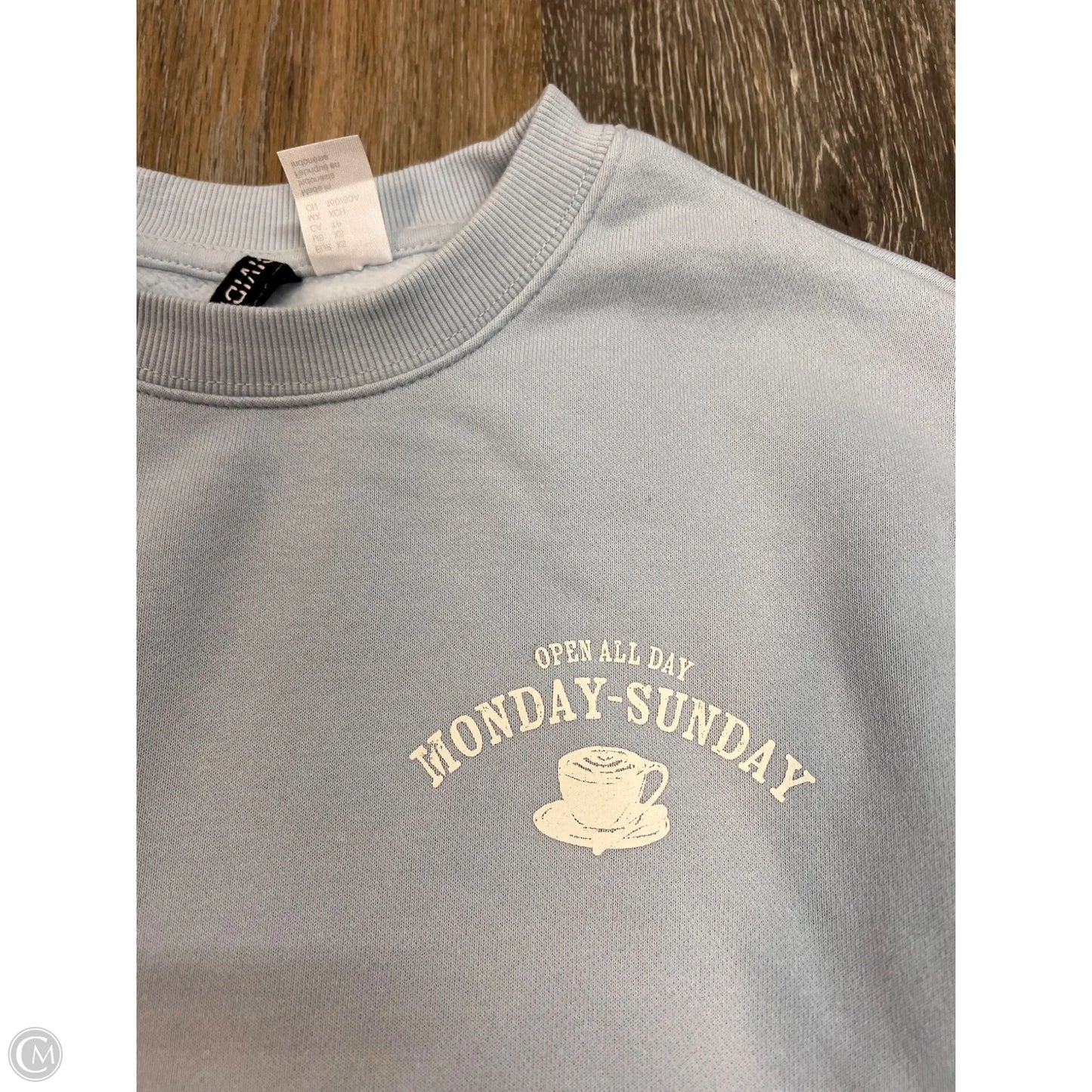 Sweatshirt Crewneck By Divided In Blue, Size: Xs