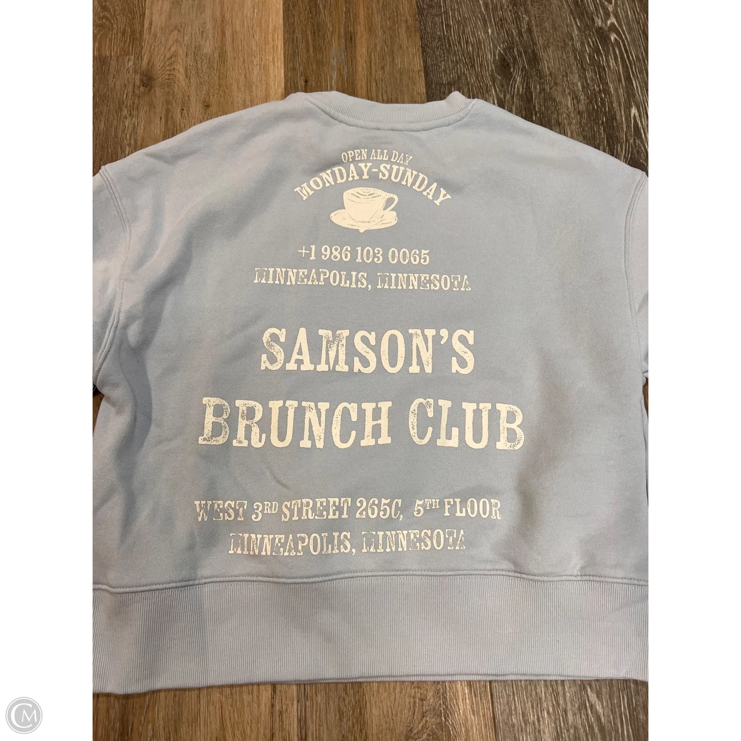 Sweatshirt Crewneck By Divided In Blue, Size: Xs