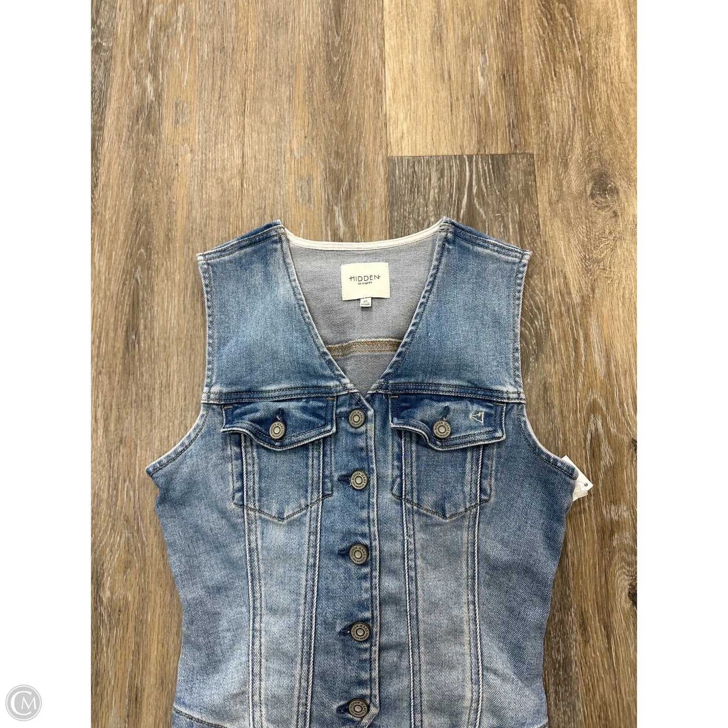 Top Sleeveless By Hidden LA In Blue Denim, Size: Xs