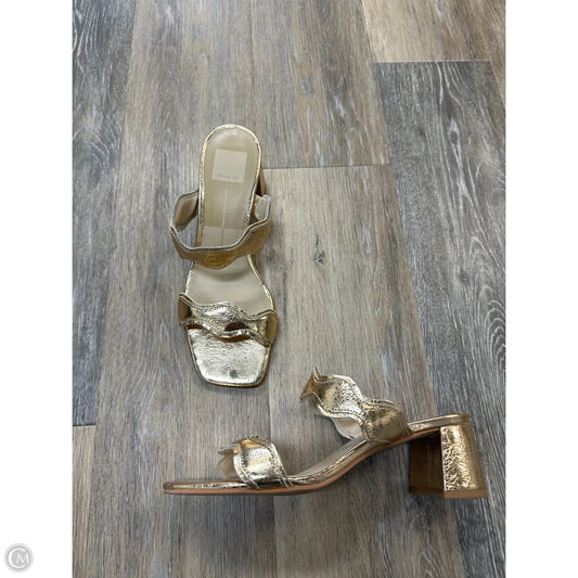 Shoes Heels Block By Dolce Vita In Gold, Size: 8