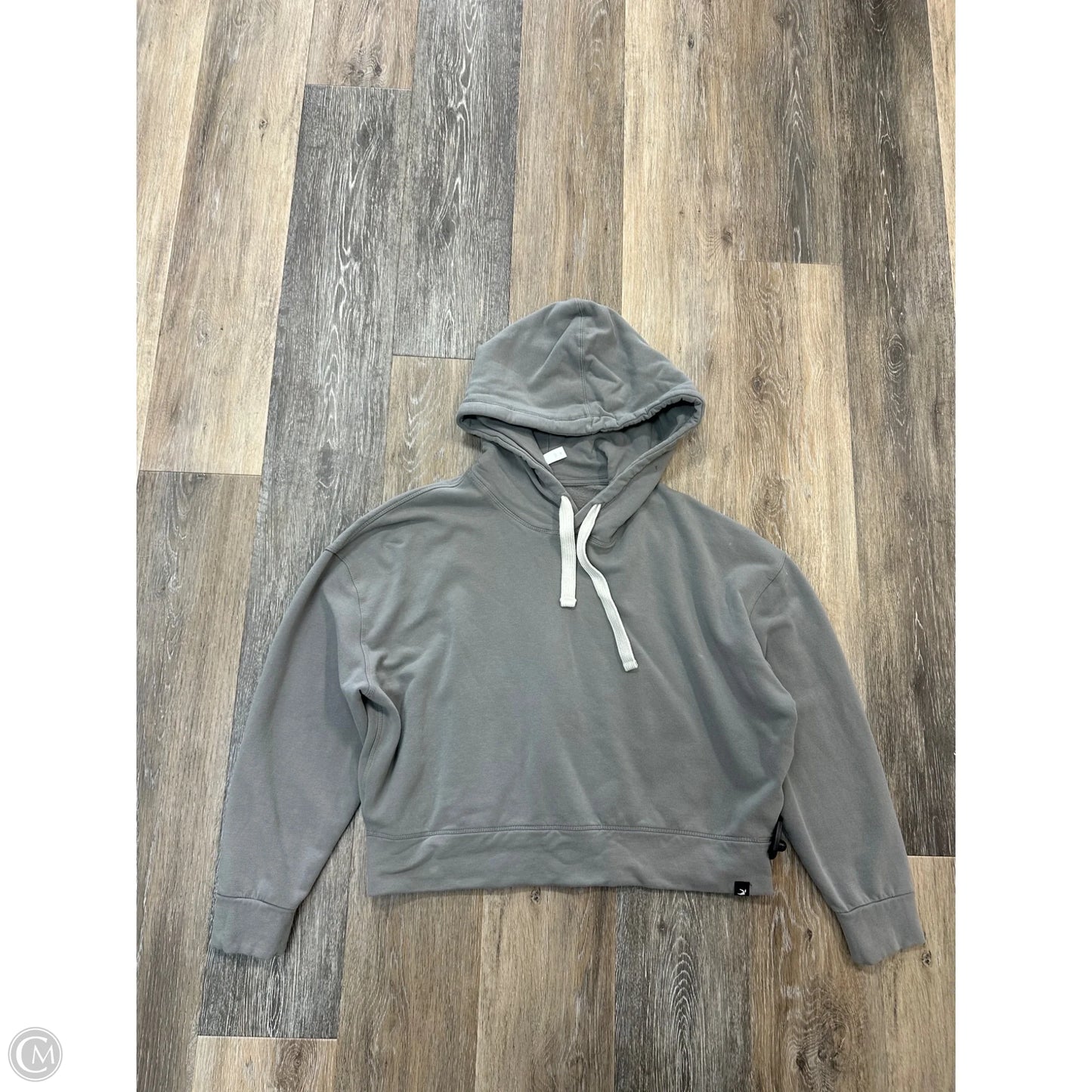 Athletic Sweatshirt Hoodie By Glyder In Grey, Size: M