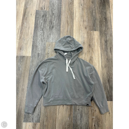 Athletic Sweatshirt Hoodie By Glyder In Grey, Size: M