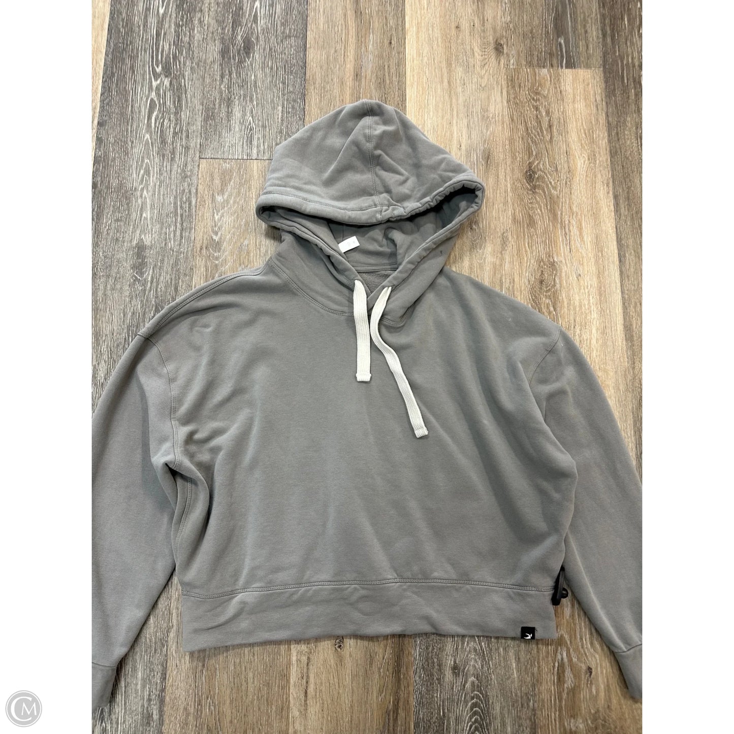 Athletic Sweatshirt Hoodie By Glyder In Grey, Size: M