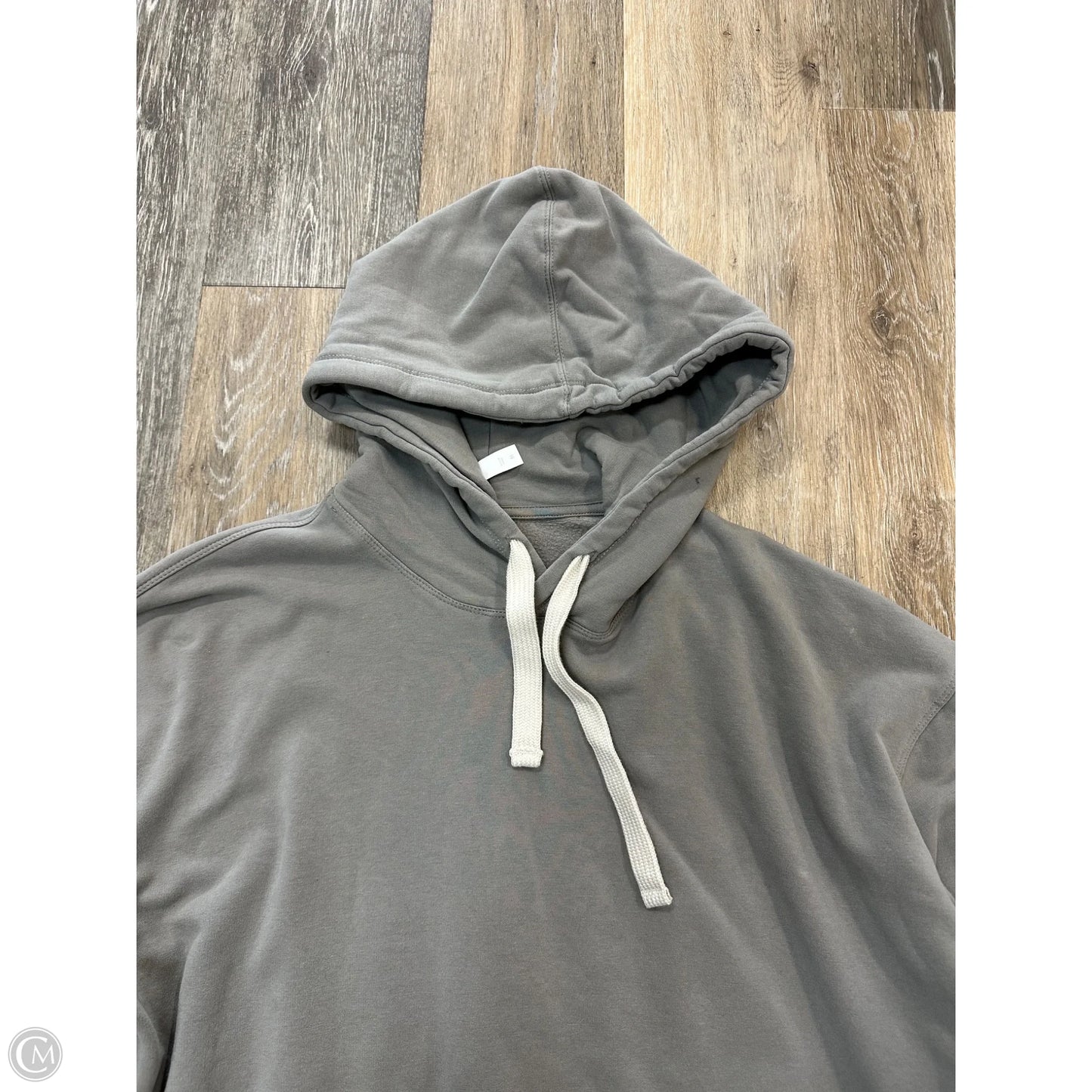 Athletic Sweatshirt Hoodie By Glyder In Grey, Size: M