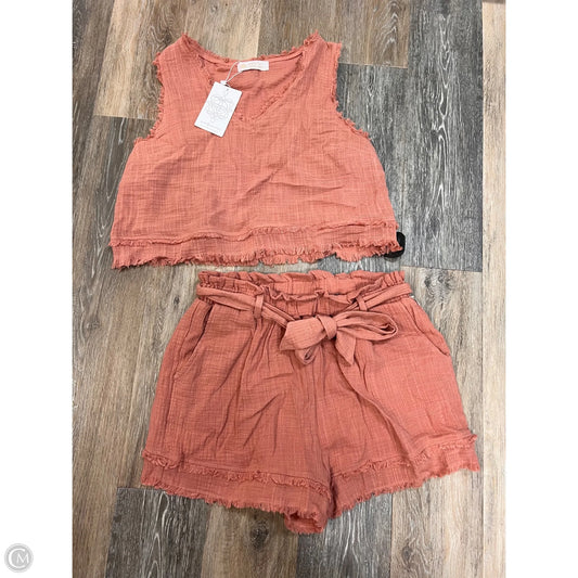 2pc Set By Leela & Lavender In Coral, Size: L
