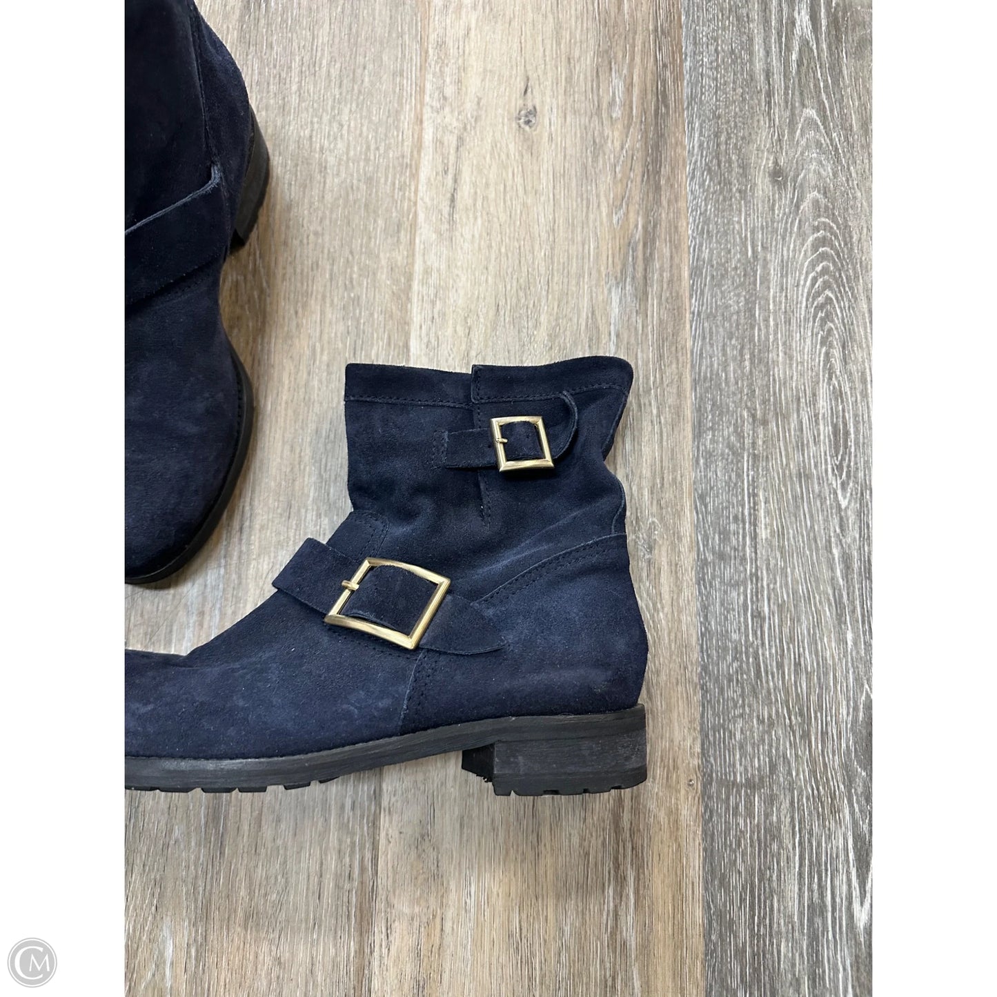 Boots Luxury Designer By Jimmy Choo In Navy, Size: 8