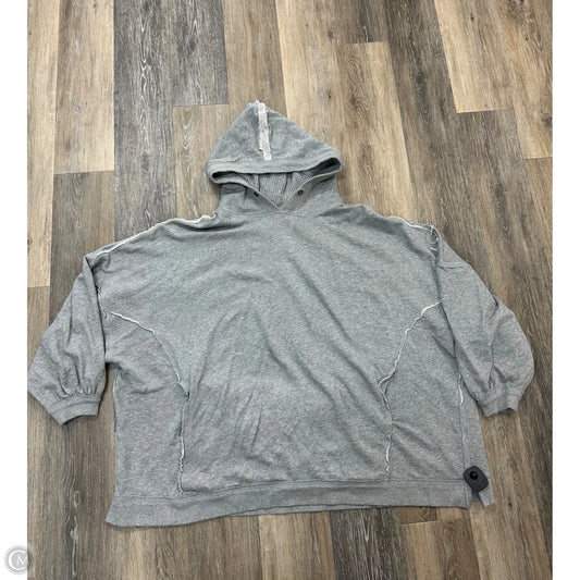 Sweatshirt Hoodie By We The Free In Grey, Size: L