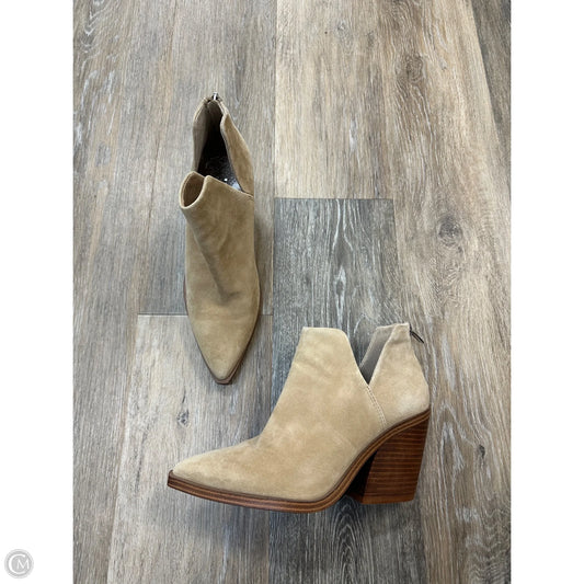 Boots Ankle Heels By Vince Camuto In Tan, Size: 7