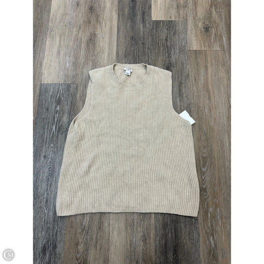 Vest Sweater By J. Crew In Cream, Size: L