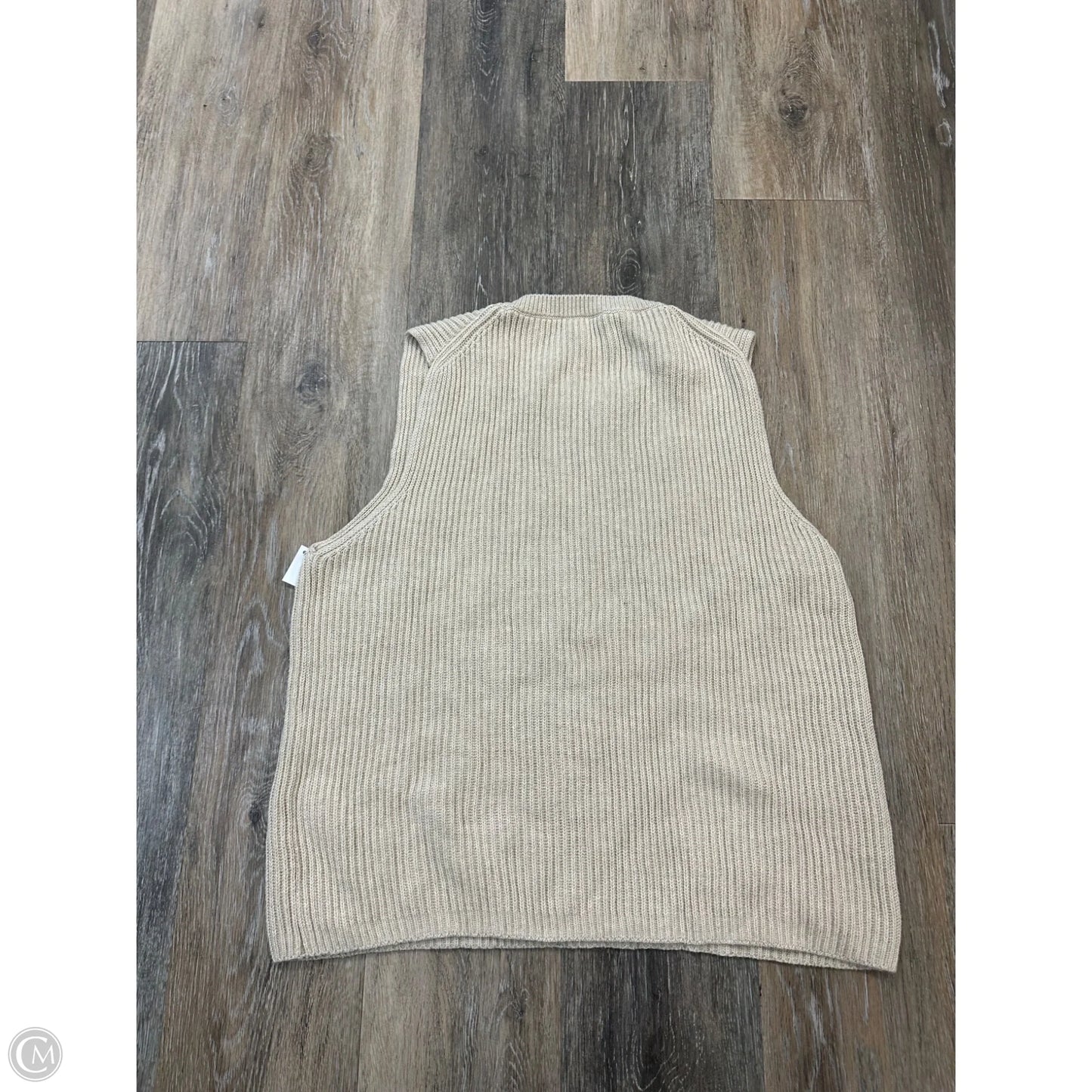Vest Sweater By J. Crew In Cream, Size: L