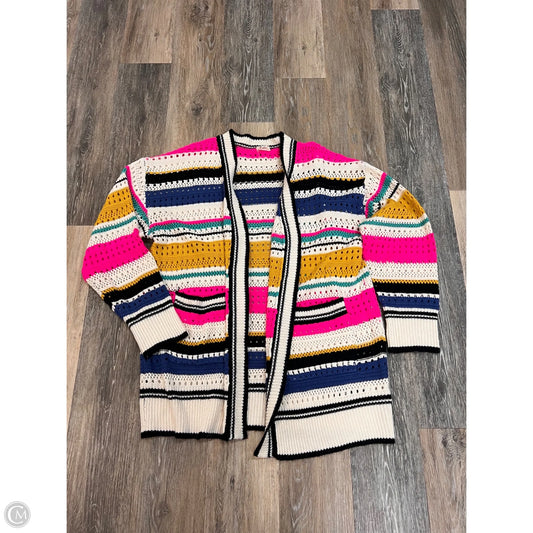 Sweater Cardigan By Bibi In Multi-colored, Size: 1x