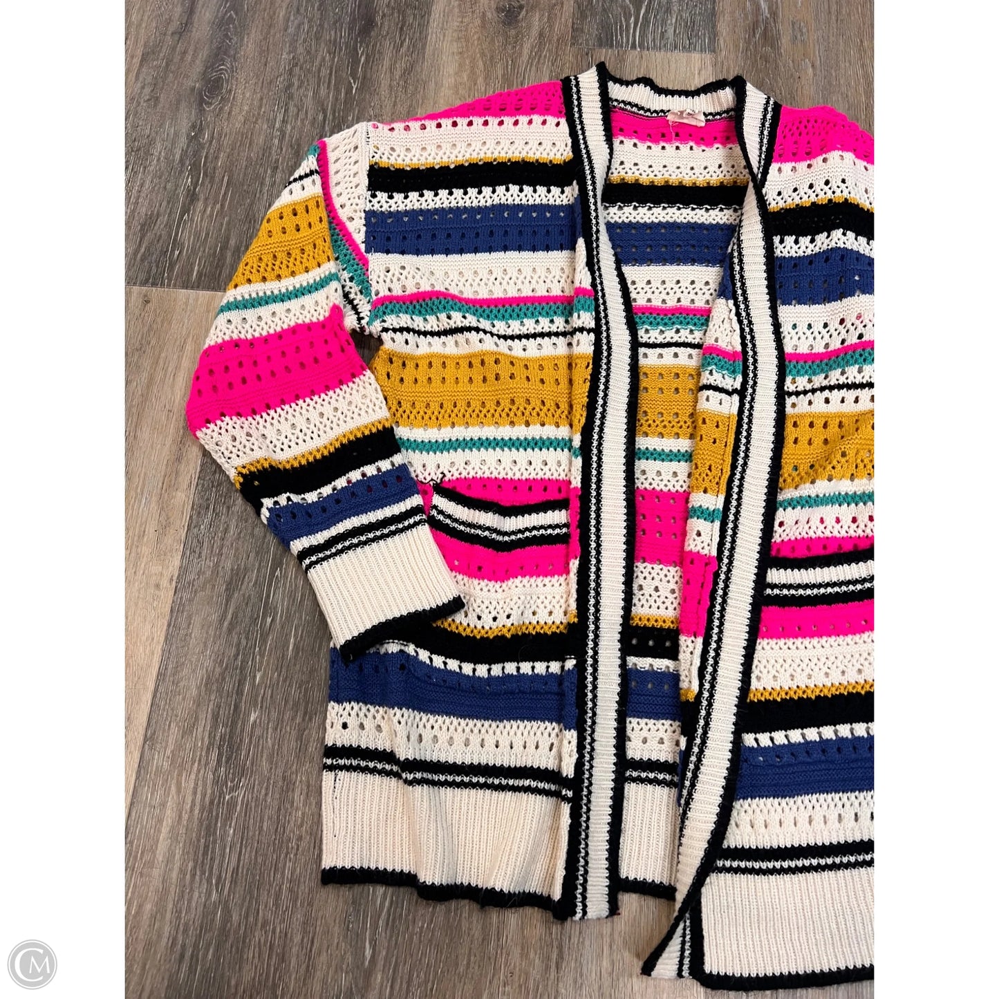 Sweater Cardigan By Bibi In Multi-colored, Size: 1x