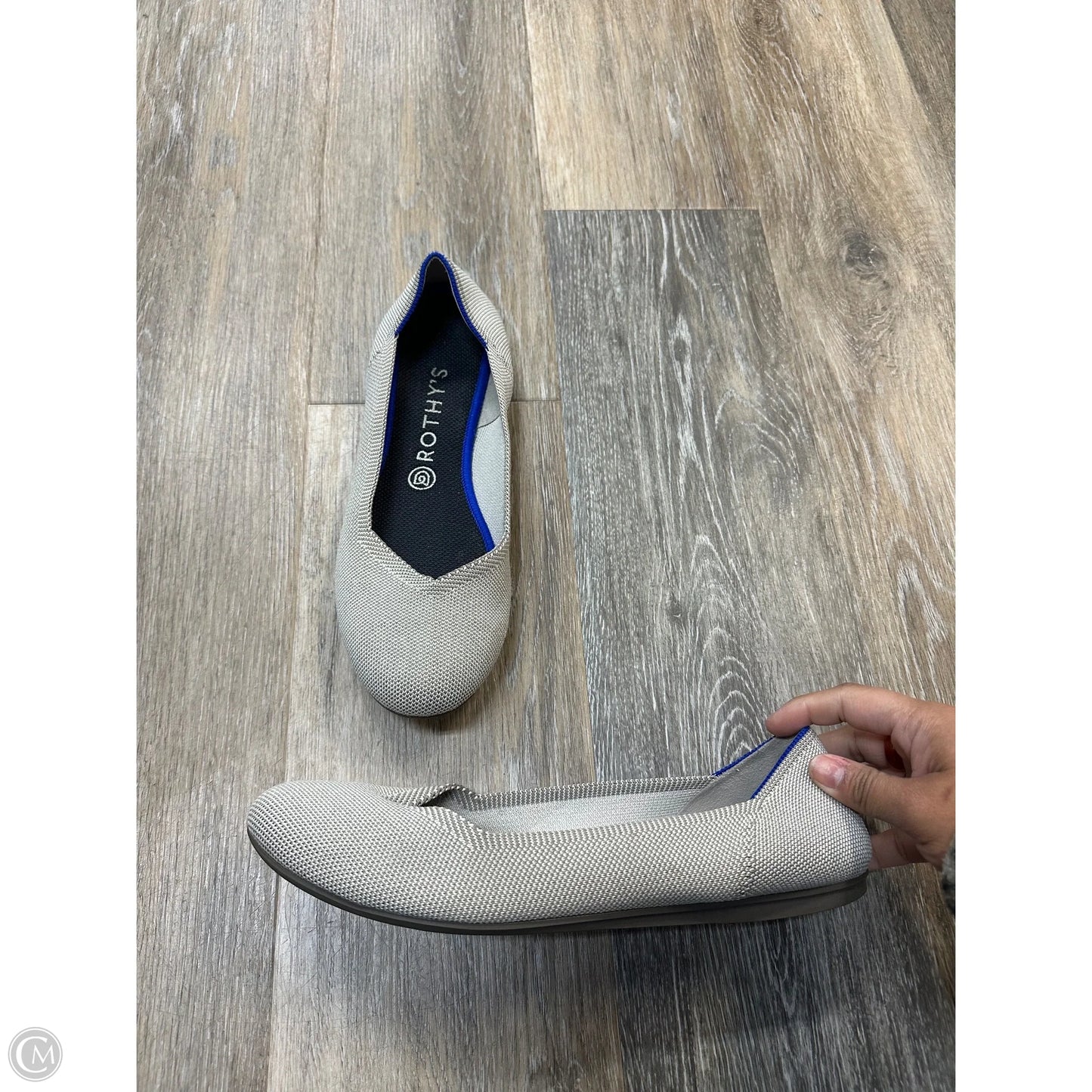 Shoes Flats By Rothys In Grey, Size: 10