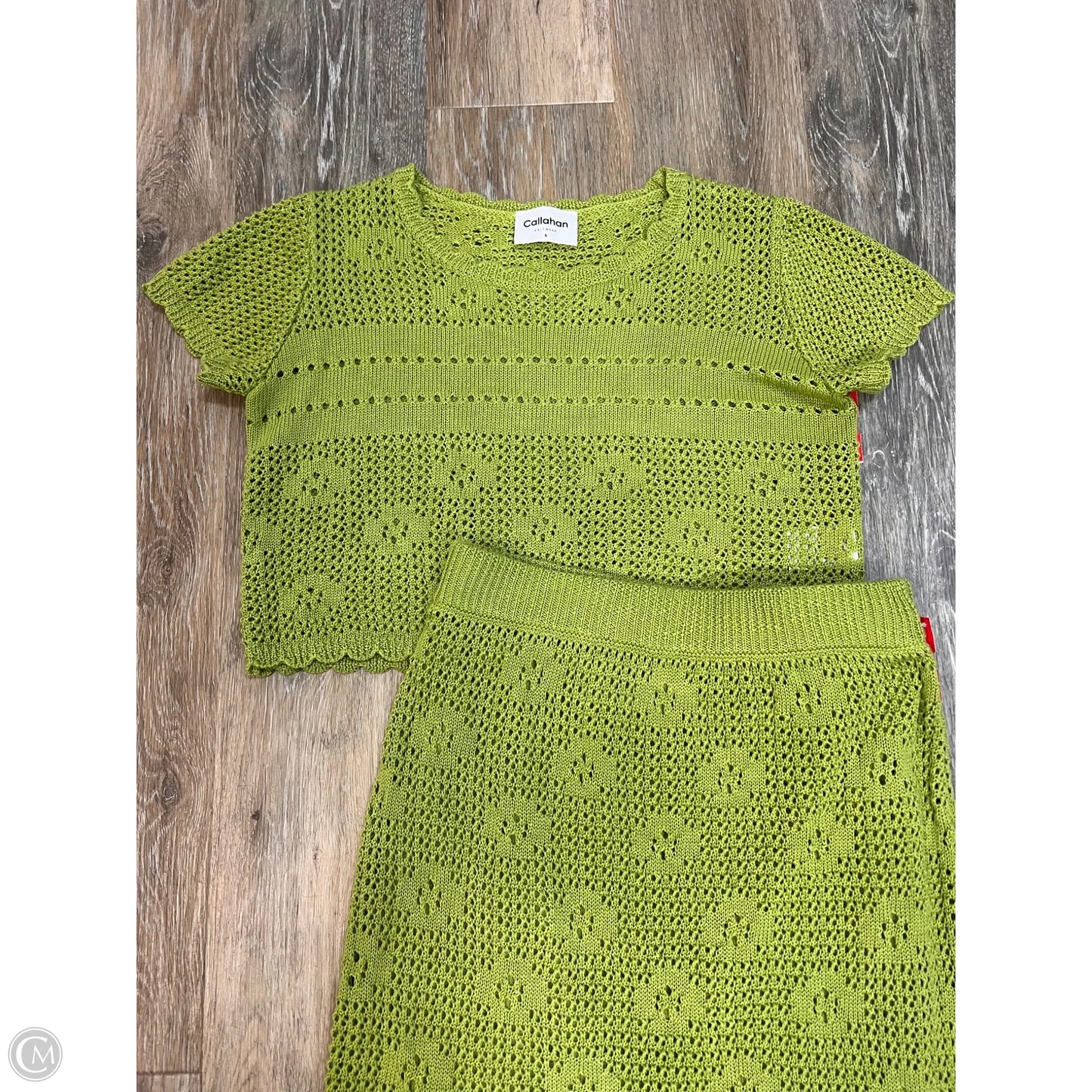 Skirt Set 2pc By Callahan In Green, Size: S
