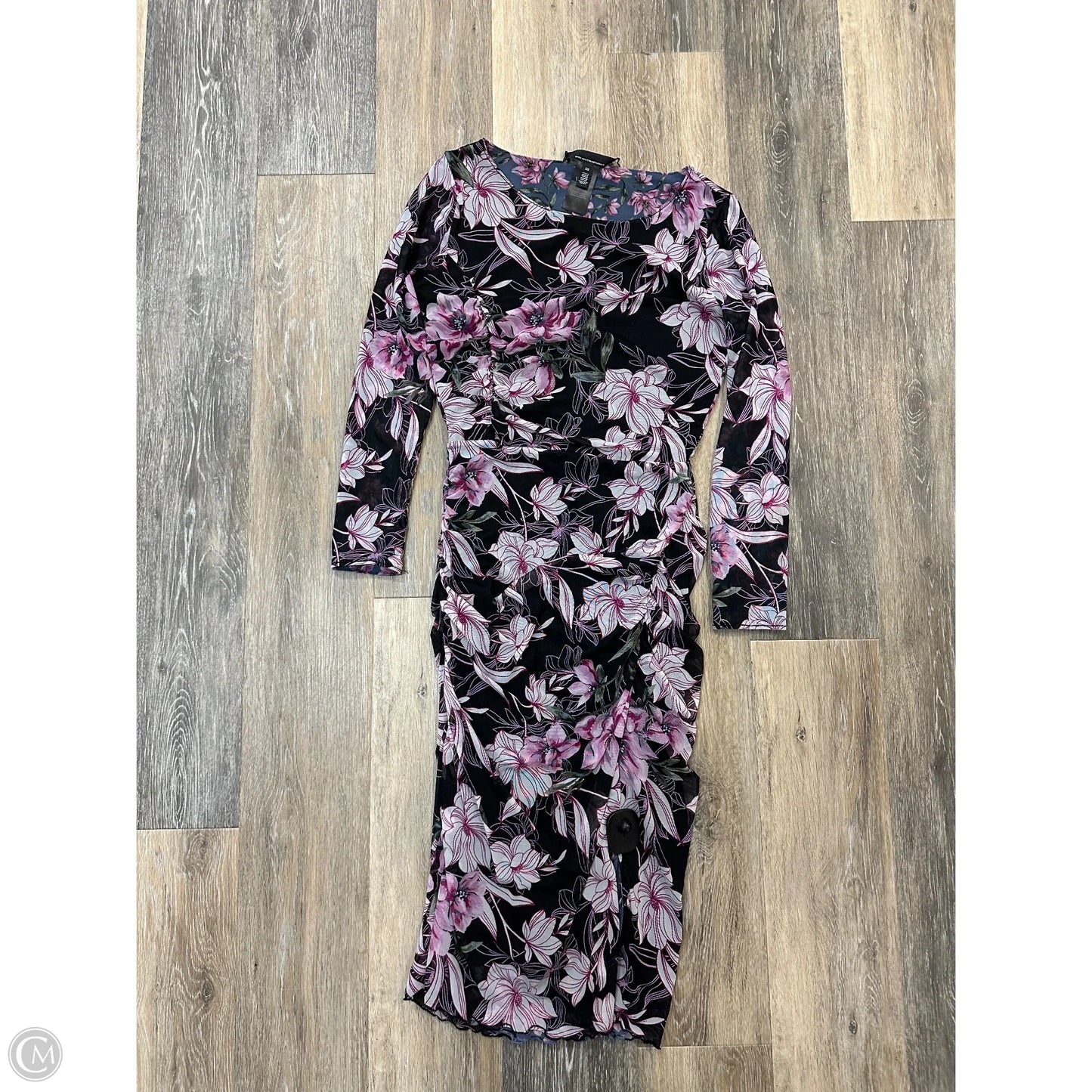 Dress Party Long By White House Black Market In Floral Print, Size: Xs