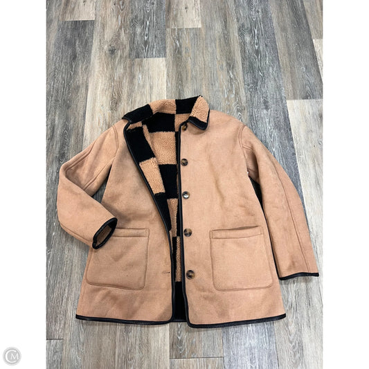 Jacket Faux Fur & Sherpa By Frenchmauve In Brown, Size: Xs