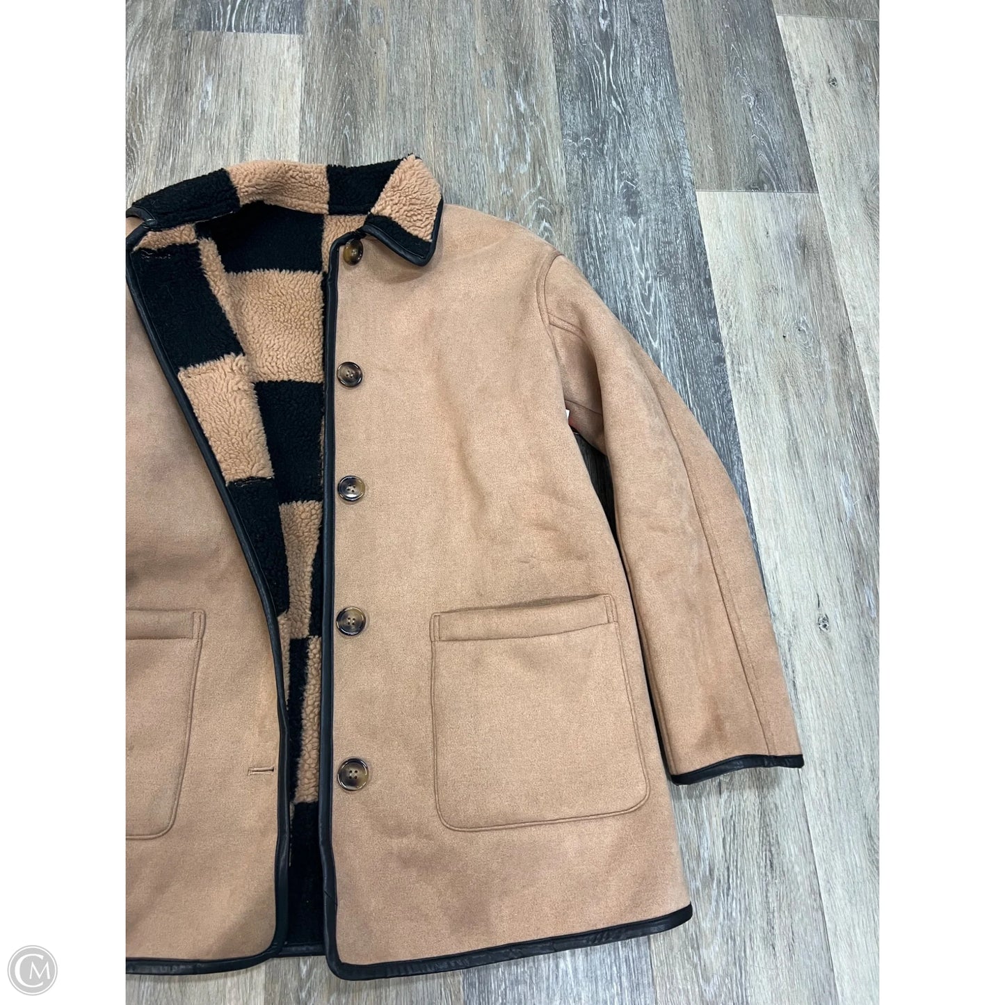 Jacket Faux Fur & Sherpa By Frenchmauve In Brown, Size: Xs
