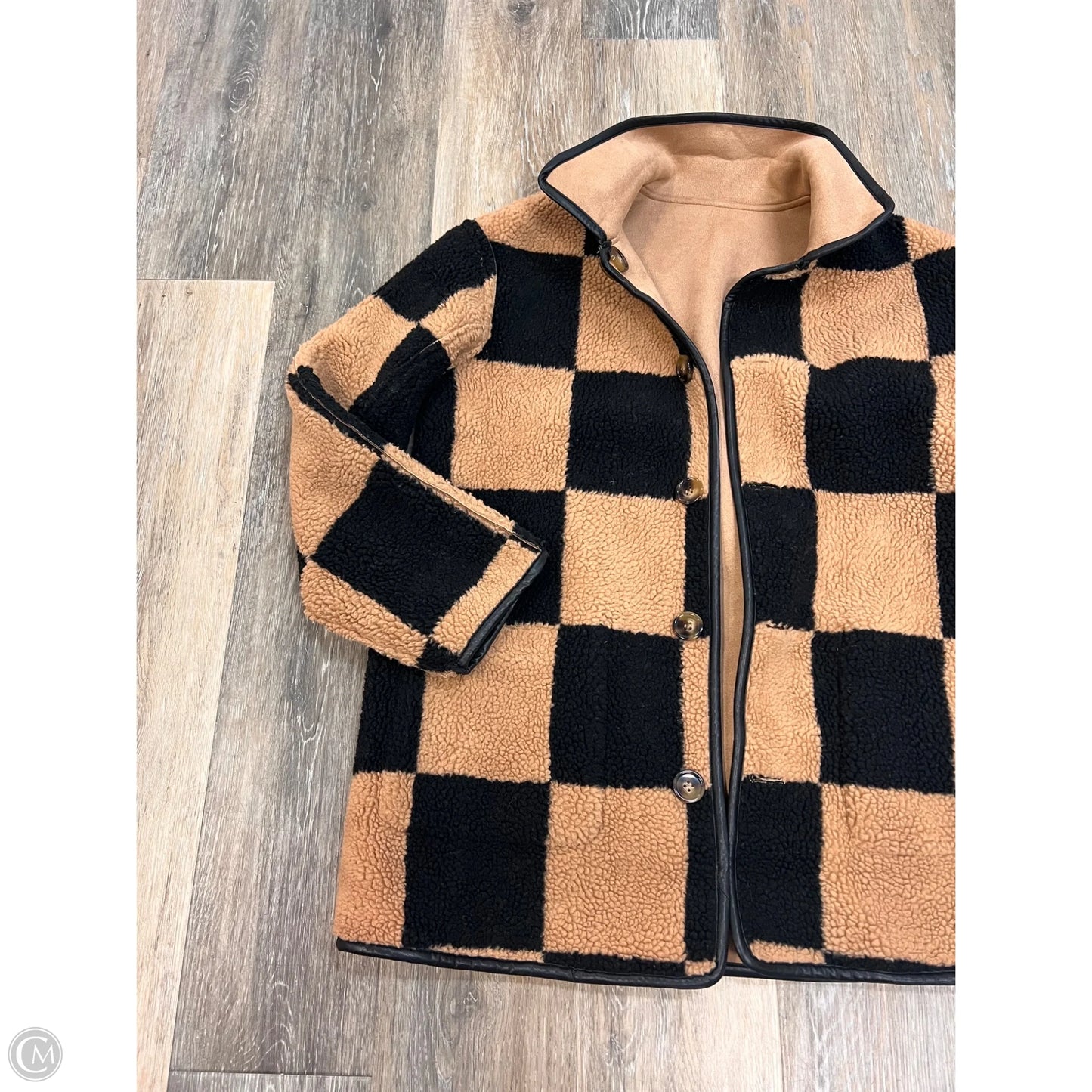 Jacket Faux Fur & Sherpa By Frenchmauve In Brown, Size: Xs