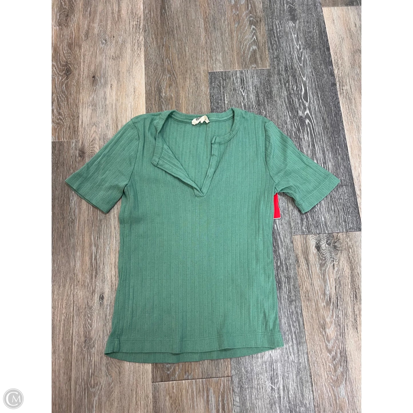 Top Short Sleeve By Madewell In Green, Size: S