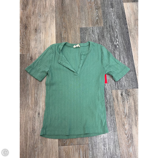 Top Short Sleeve By Madewell In Green, Size: S