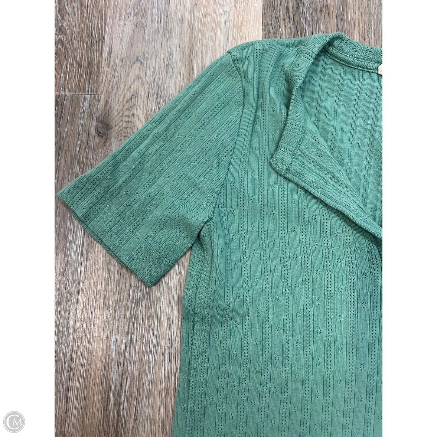 Top Short Sleeve By Madewell In Green, Size: S