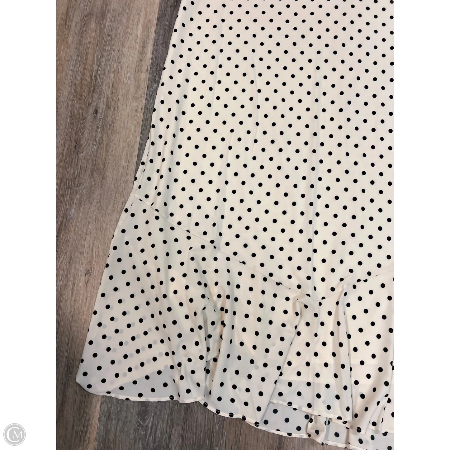 -Dress Party Long By Abercrombie And Fitch In Polkadot Pattern, Size: Xl