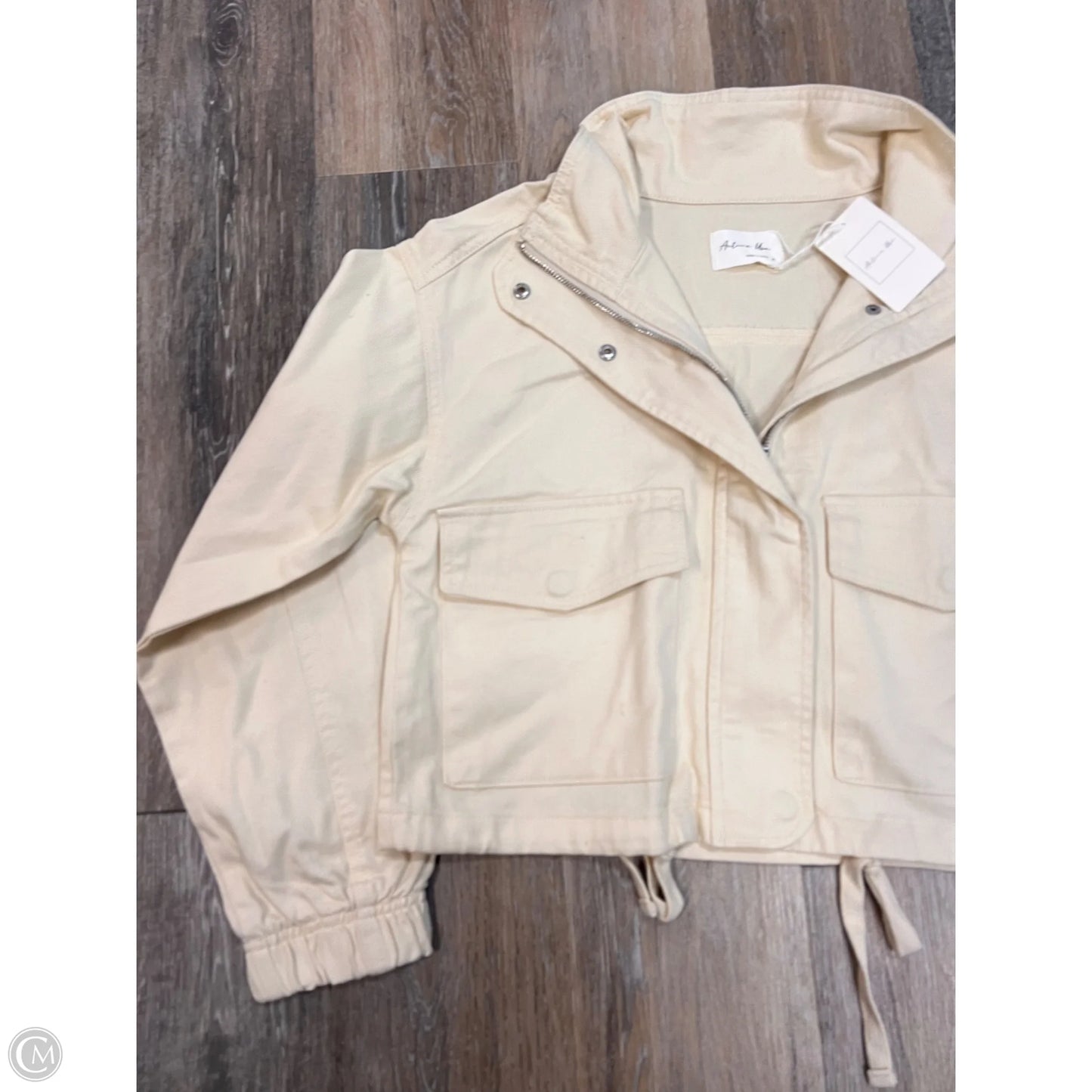 Jacket Denim By Active Usa In Yellow, Size: S