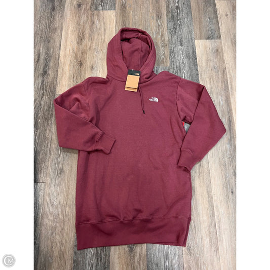 Athletic Sweatshirt Hoodie Tunic By The North Face In Pink, Size: M