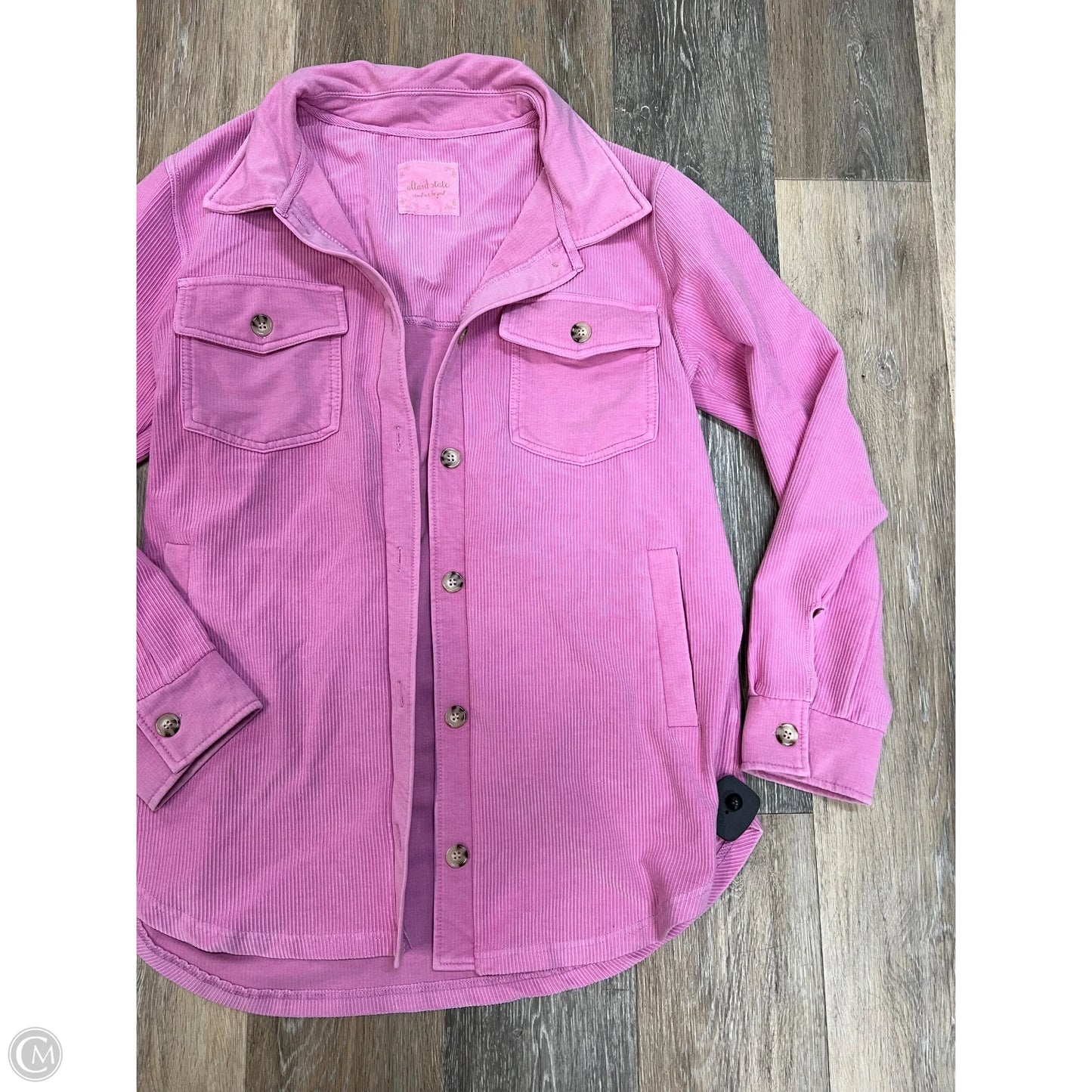 Jacket Shirt By Altard State In Pink, Size: S