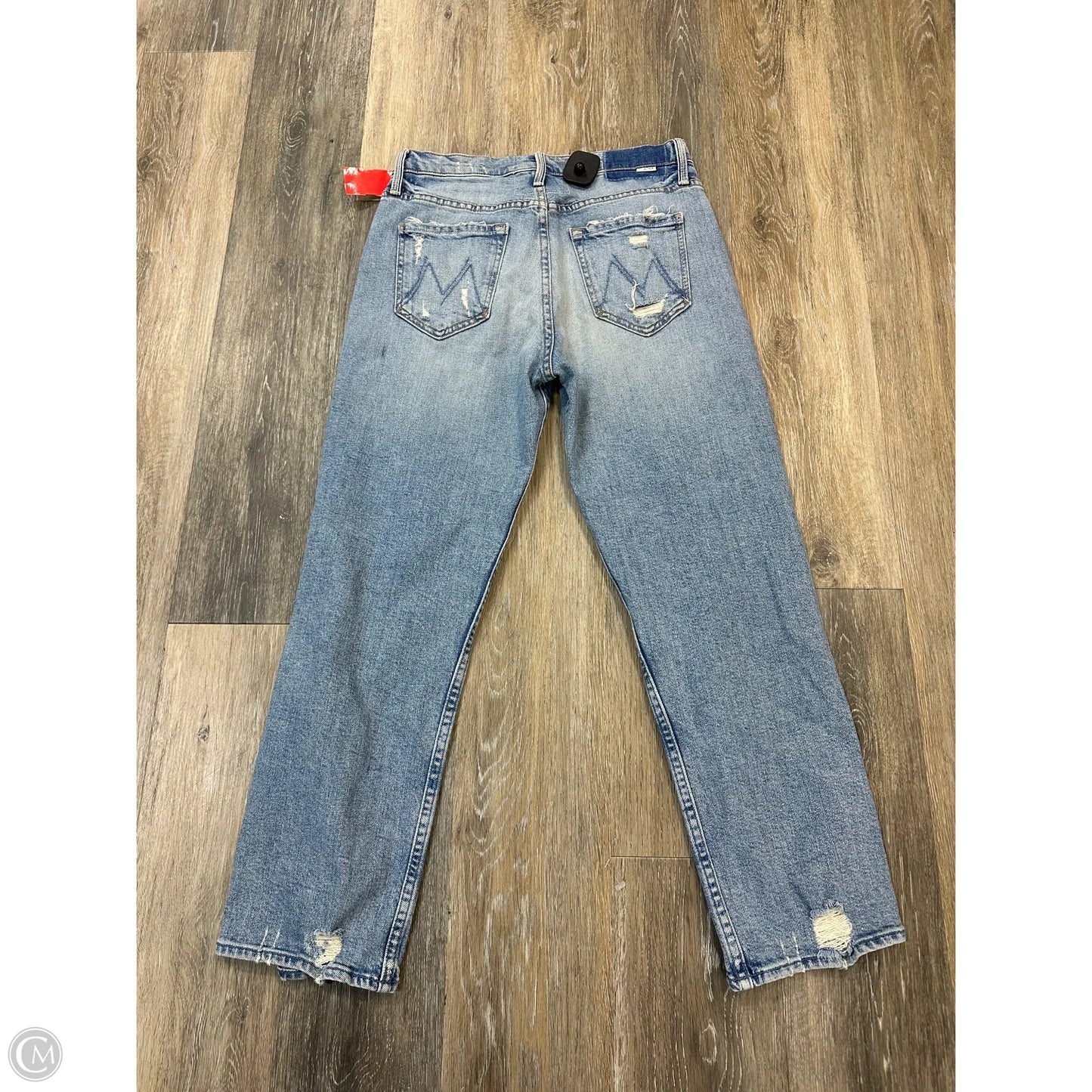 Jeans Straight By Mother In Blue Denim, Size: 6