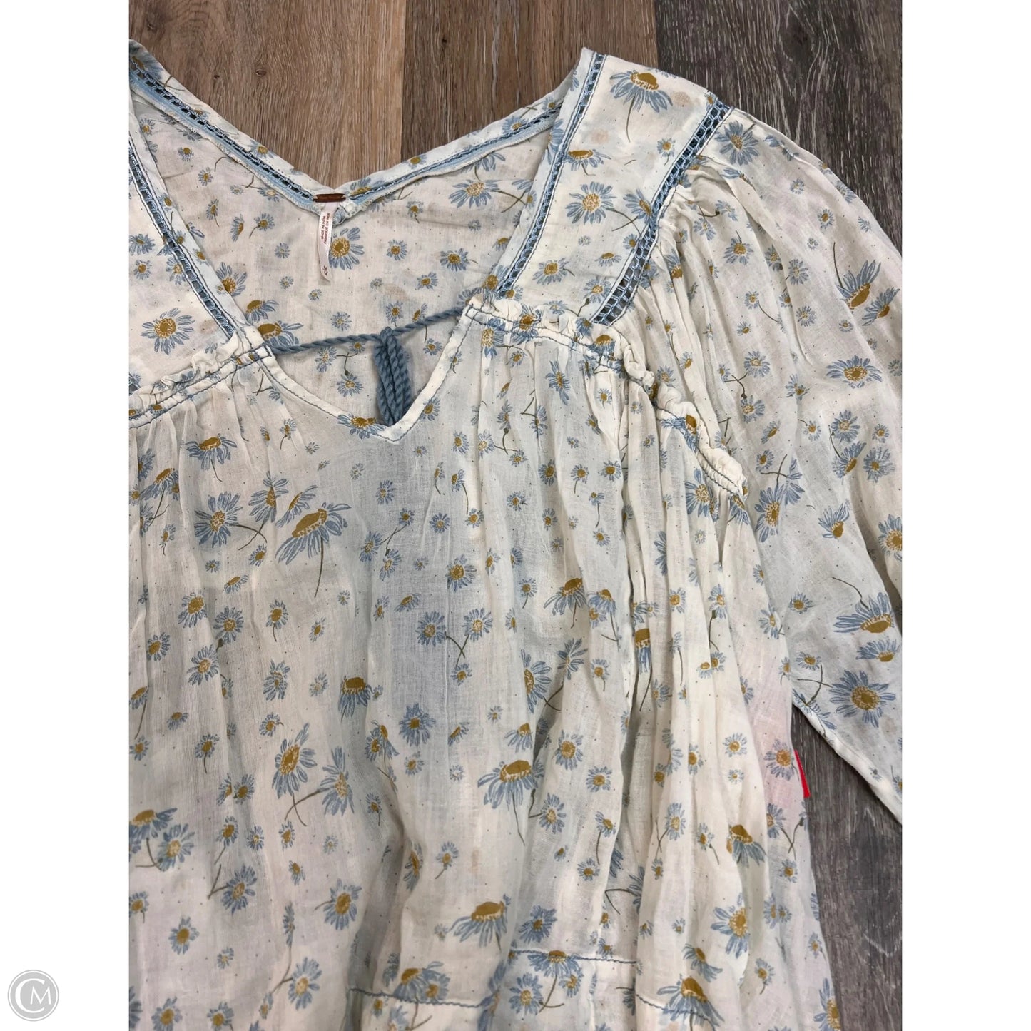 Blouse Long Sleeve By Free People In Cream, Size: M