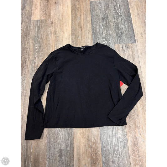 -Athletic Top Long Sleeve Crewneck By Athleta In Black, Size: M