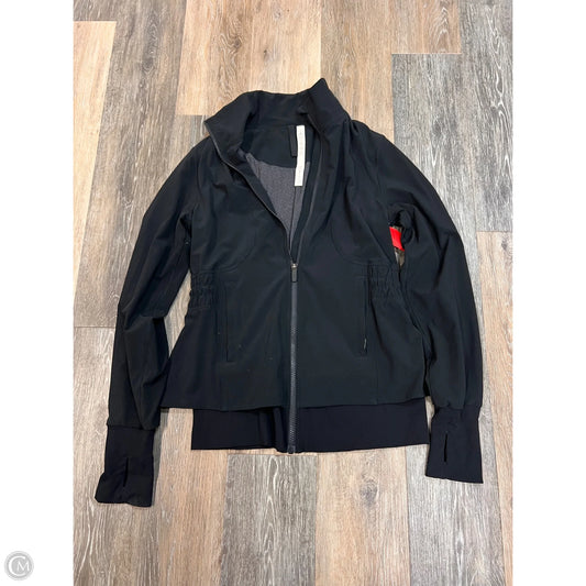 Athletic Jacket By Lululemon In Black, Size: 8