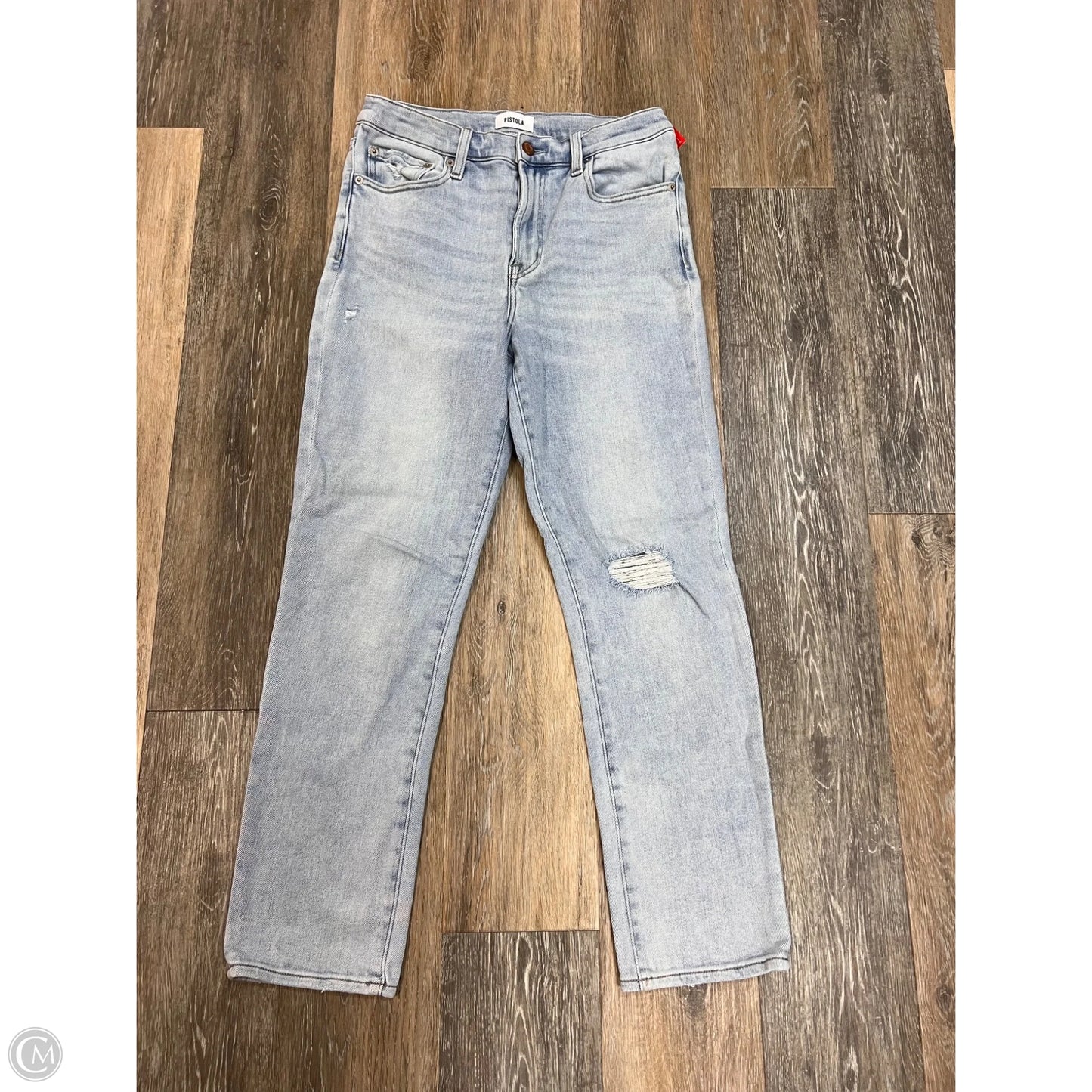 -Jeans Straight By Pistola In Blue Denim, Size: 10/30