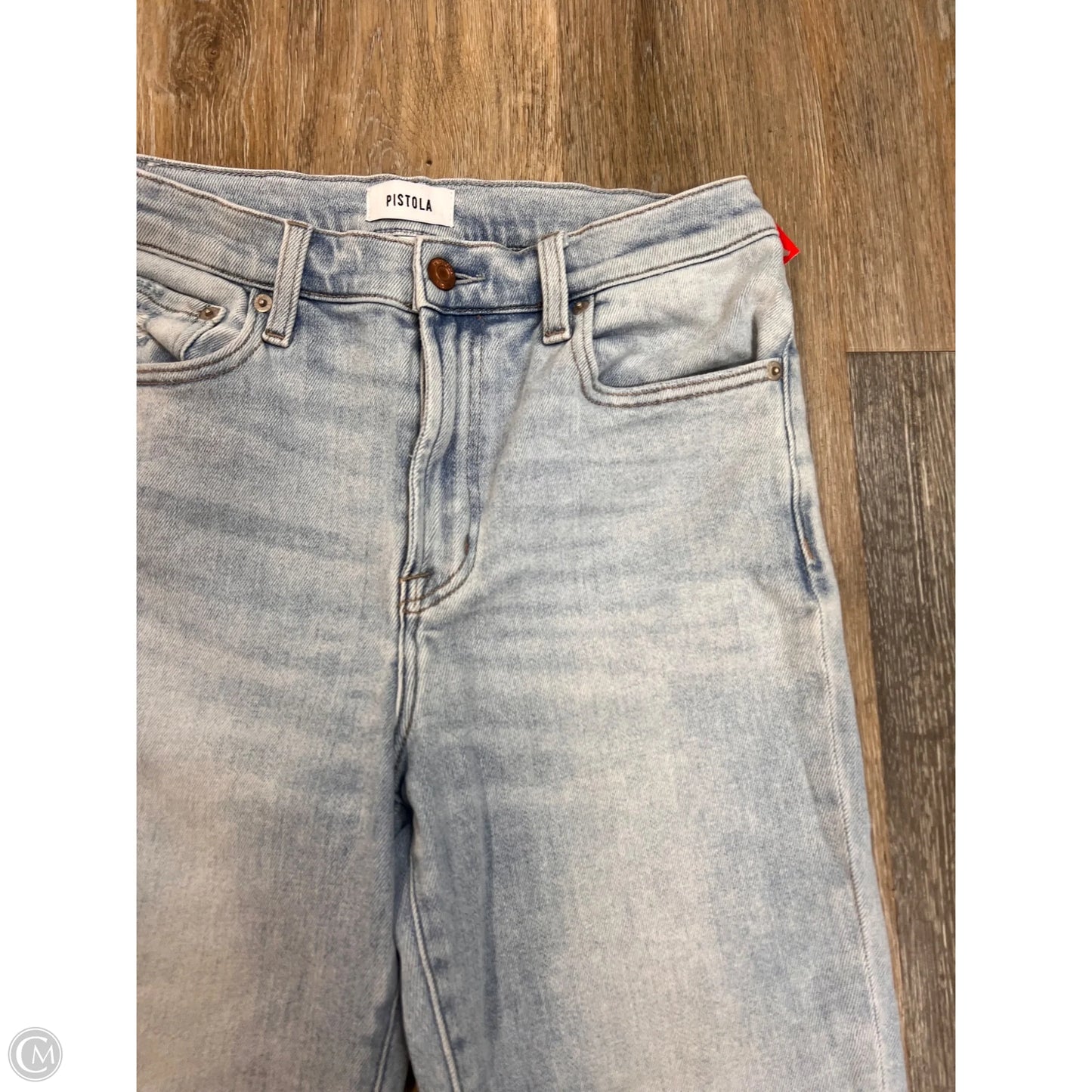 -Jeans Straight By Pistola In Blue Denim, Size: 10/30