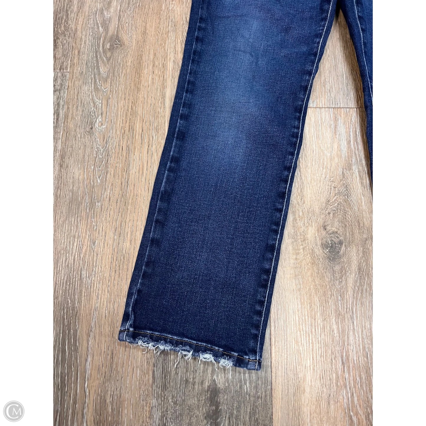 Jeans Straight By Good American In Blue Denim, Size: 10/30