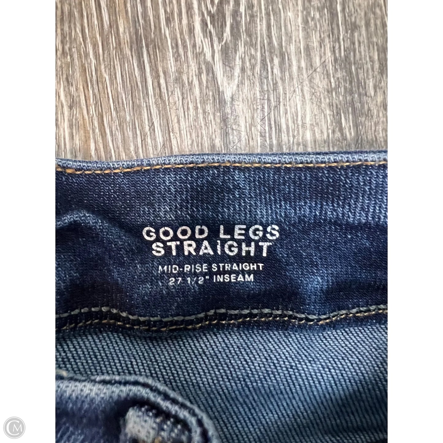 Jeans Straight By Good American In Blue Denim, Size: 10/30